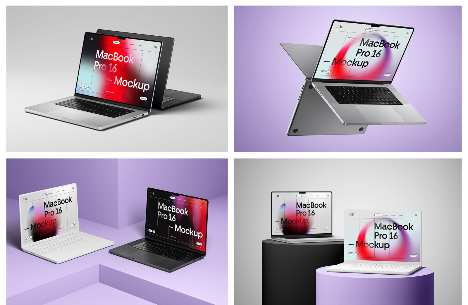 MacBook Pro 16 Mockups MacBook Pro 16 Mockups