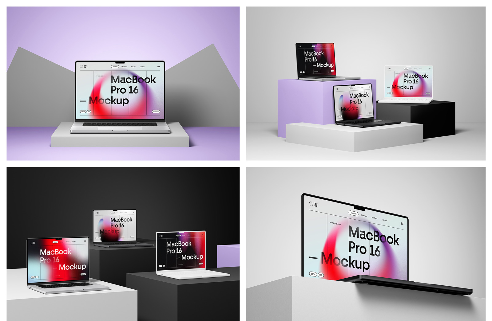 MacBook Pro 16 Mockups MacBook Pro 16 Mockups