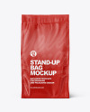 Textured Stand-up Bag Mockup