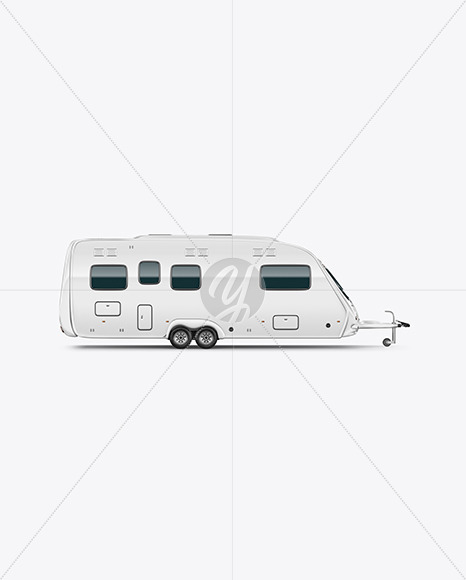 Camper Trailer Mockup - Side View