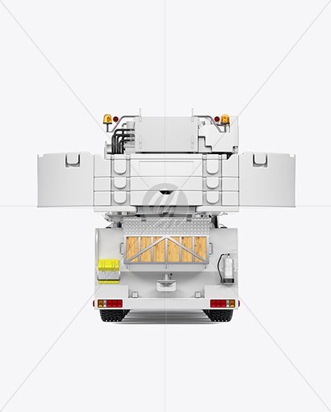 Truck Crane Mockup - Back View