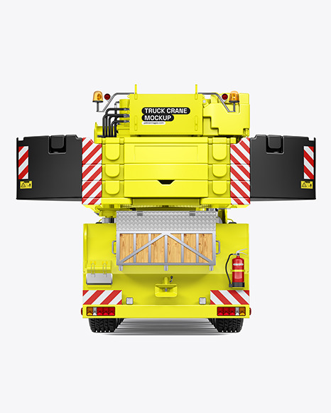 Truck Crane Mockup - Back View