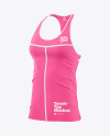 Tennis Top Mockup - Half Side view