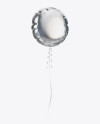 Metallic Round Foil Balloon Mockup