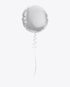 Glossy Round Foil Balloon Mockup