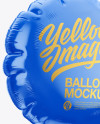 Glossy Round Foil Balloon Mockup