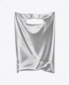 Metallic Plastic Carrier Bag Mockup