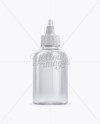 Clear Plastic E-liquid Bottle Mockup