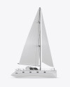 Catamaran Mockup - Side View