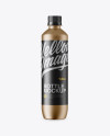 500ml Metallic PET Bottle Mockup