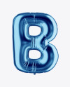 Letter B Foil Balloon Mockup