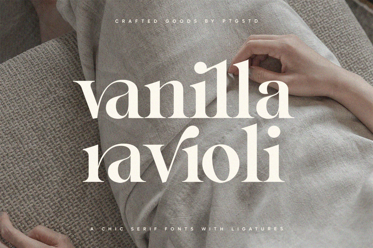 Vanilla Ravioli | Chic Ligature Font