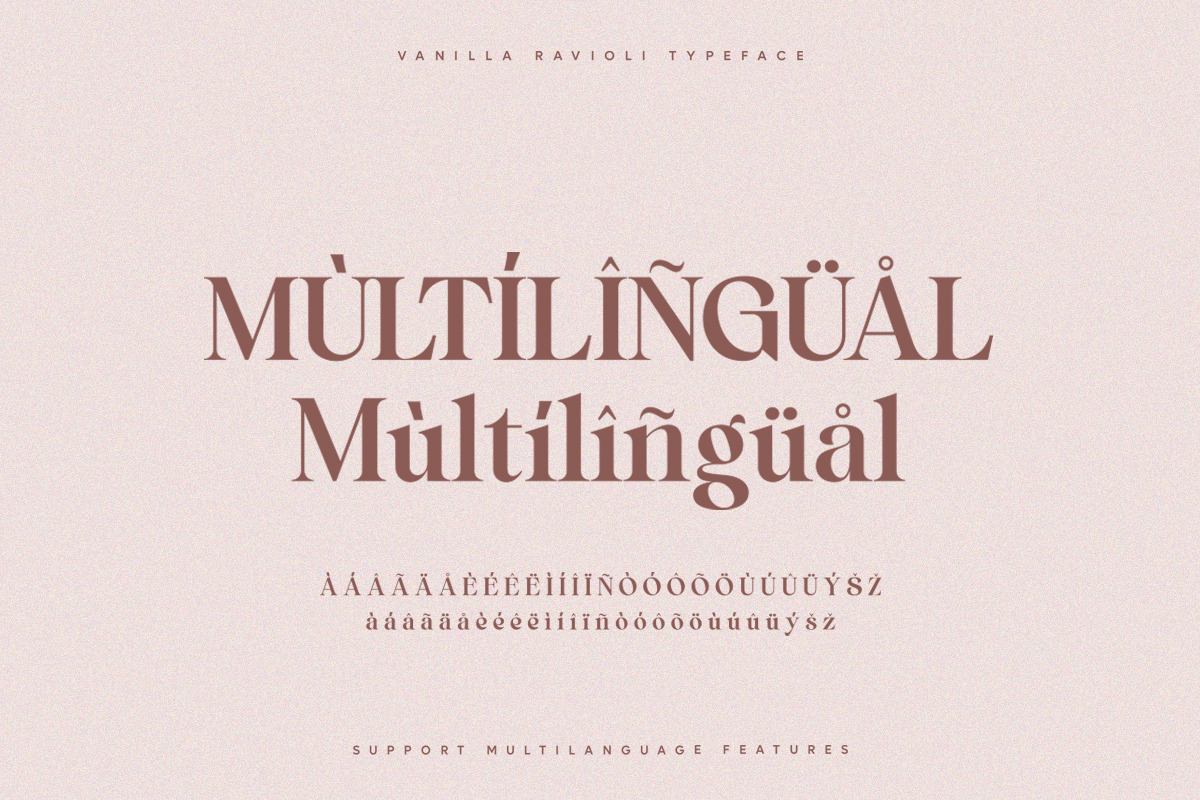 Vanilla Ravioli | Chic Ligature Font Vanilla Ravioli | Chic Ligature Font