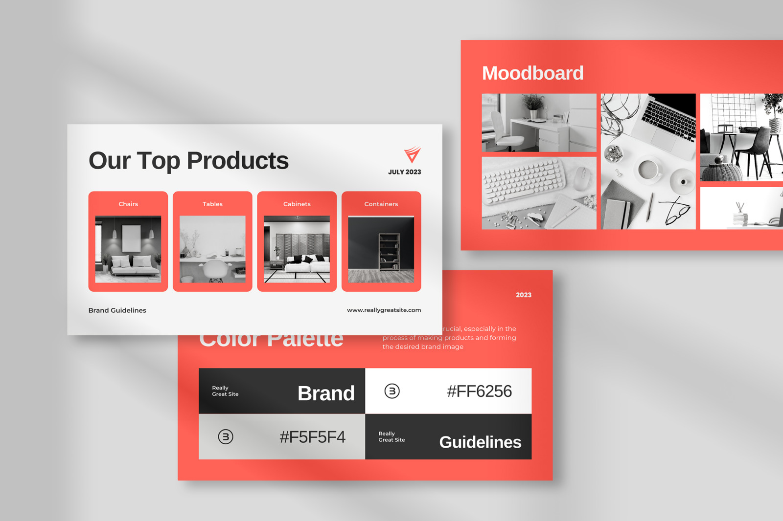 White Salmon Simple Modern Brand Guidelines Canva Presentation