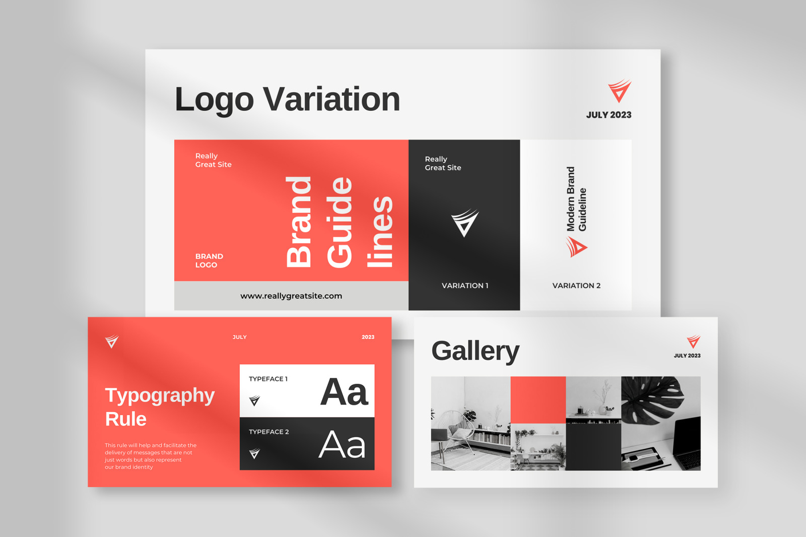 White Salmon Simple Modern Brand Guidelines Canva Presentation