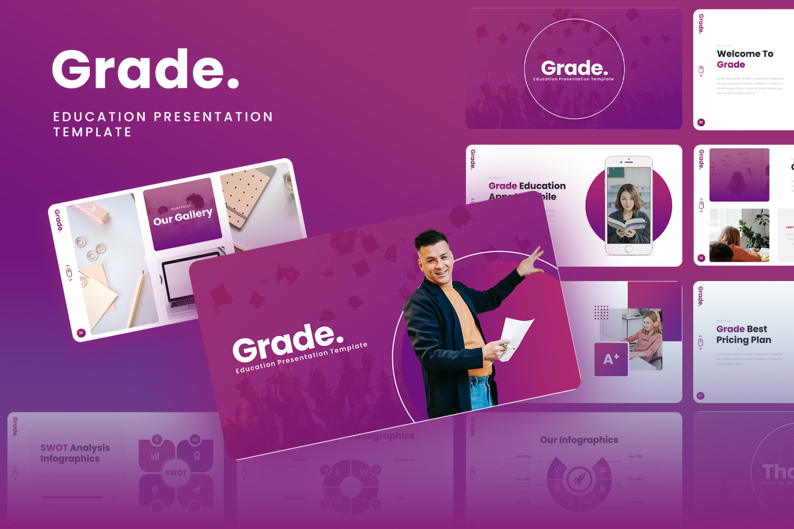 Grade - Education Google Slides Template Grade - Education Google Slides Template