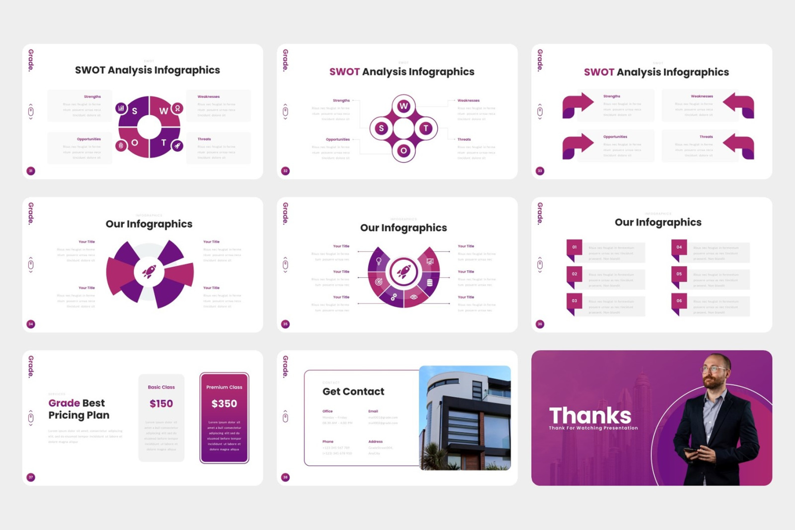 Grade - Education PowerPoint Template