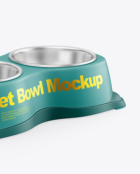 Matte Pet Feeding Bowl Mockup