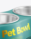 Matte Pet Feeding Bowl Mockup