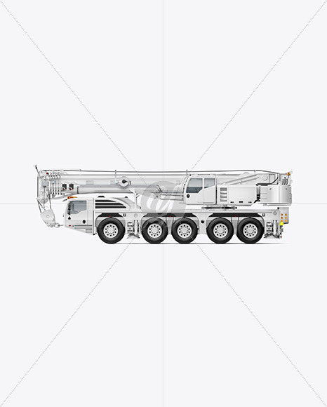Truck Crane Mockup - Side View