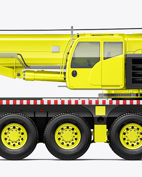 Truck Crane Mockup - Side View