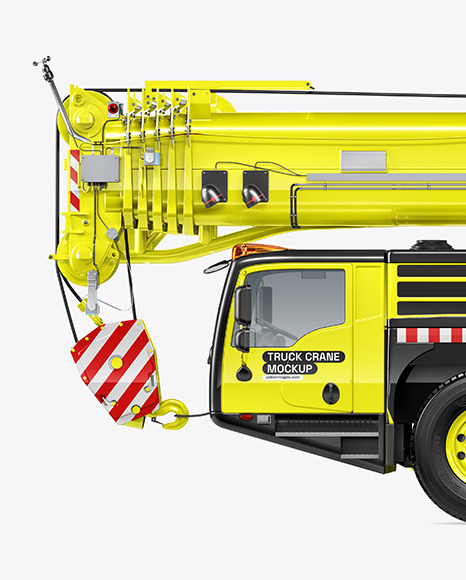 Truck Crane Mockup - Side View