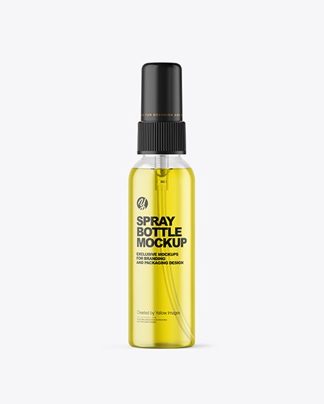 Color Liquid Spray Bottle Mockup Color Liquid Spray Bottle Mockup