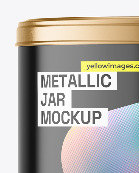 Metallic Jar Mockup