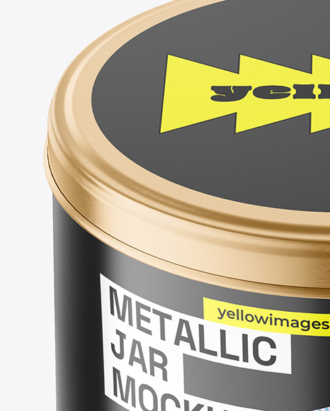 Metallic Jar Mockup