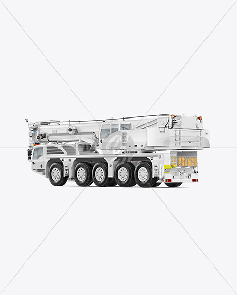 Truck Crane Mockup - Back Half Side View