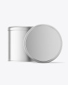 Two Metallic Jars Mockup