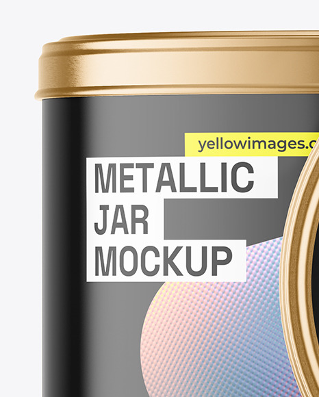 Two Metallic Jars Mockup