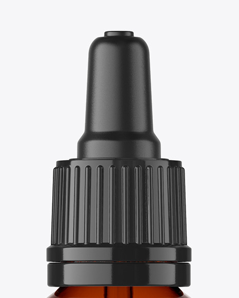 30ml Amber Glass Dropper Bottle Mockup