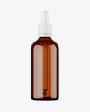 100ml Amber Glass Dropper Bottle Mockup