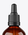 100ml Amber Glass Dropper Bottle Mockup