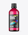 100ml Colored Glass Cosmetic Bottle Mockup 100ml Colored Glass Cosmetic Bottle Mockup