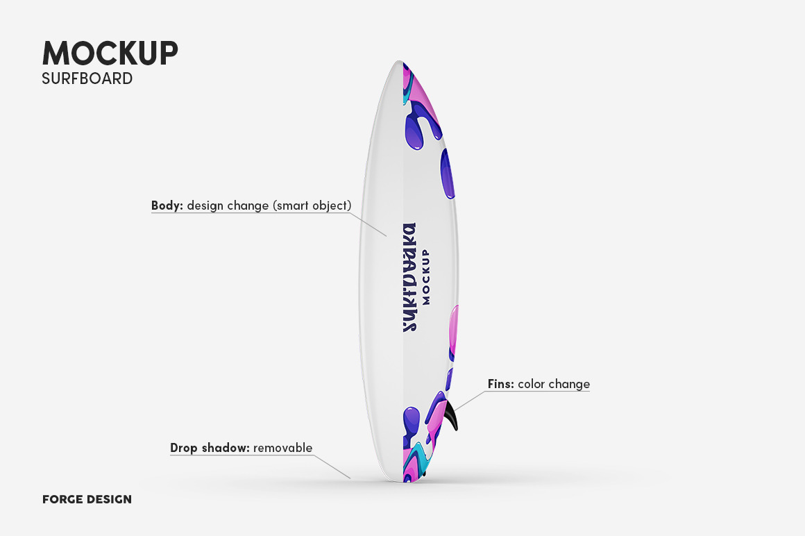 Surfboard Mockup Set Surfboard Mockup Set