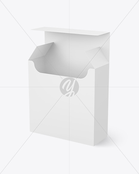 Opened Paper Box Mockup