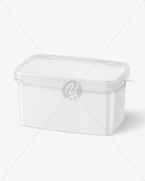 Matte Plastic Bucket Mockup