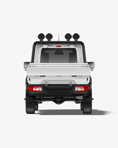 Off-Road Mini SUV Mockup - Back View