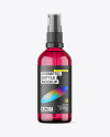 100ml Colored Glass Cosmetic Bottle w\ Pump Mockup 100ml Colored Glass Cosmetic Bottle w\ Pump Mockup