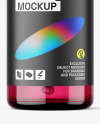 100ml Colored Glass Cosmetic Bottle w\ Pump Mockup 100ml Colored Glass Cosmetic Bottle w\ Pump Mockup