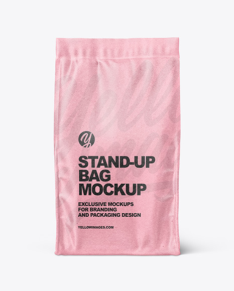 Kraft Paper Stand-up Bag Mockup