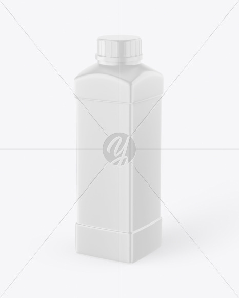 Matte Plastic Bottle Mockup