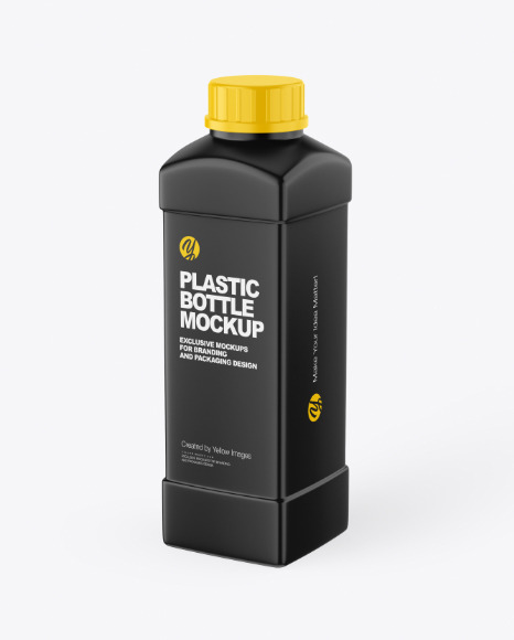 Matte Plastic Bottle Mockup Matte Plastic Bottle Mockup