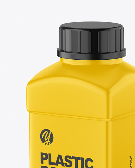 Matte Plastic Bottle Mockup