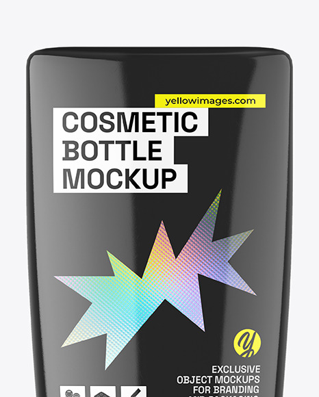 Glossy Cosmetic Bottle Mockup