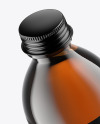 Amber Glass Bottle Mockup