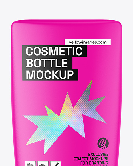 Matte Cosmetic Bottle Mockup