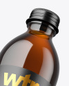 Amber Glass Bottle Mockup